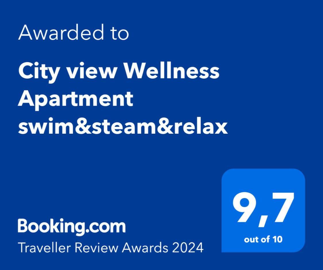 City View Wellness Apartment Swim&Steam&Relax Krakau Exterior foto